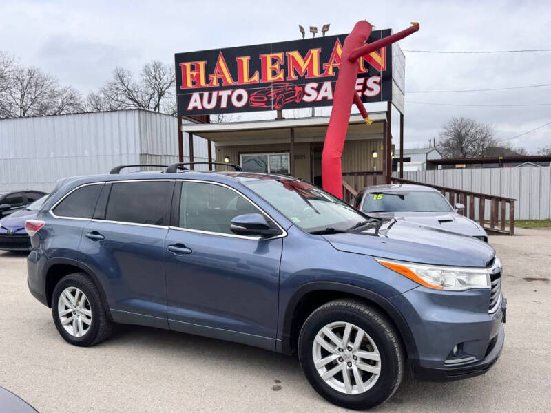 2014 Toyota Highlander for sale at HALEMAN AUTO SALES in San Antonio TX