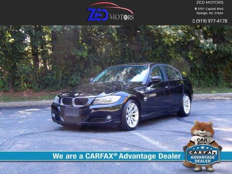 2011 BMW 3 Series for sale at Zed Motors in Raleigh NC