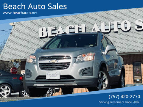 2016 Chevrolet Trax for sale at Beach Auto Sales in Virginia Beach VA