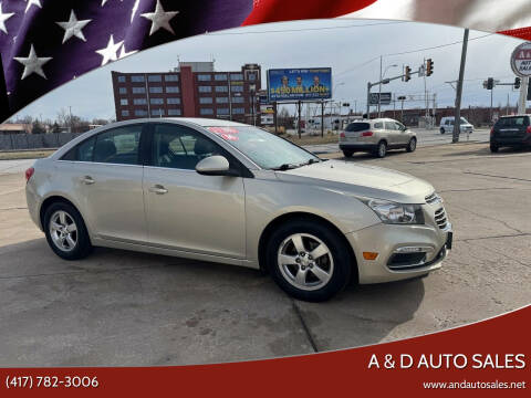 2016 Chevrolet Cruze Limited for sale at A & D Auto Sales in Joplin MO