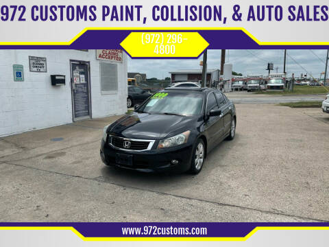 2008 Honda Accord for sale at 972 CUSTOMS PAINT, COLLISION, & AUTO SALES in Duncanville TX