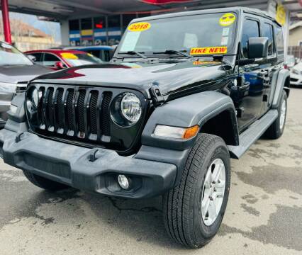2018 Jeep Wrangler Unlimited for sale at ALL CREDIT AUTO SALES in San Jose CA