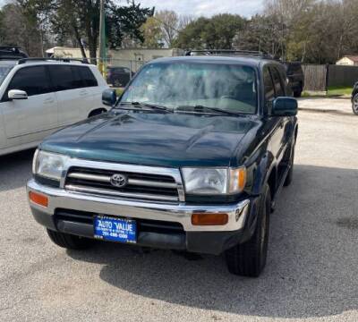 1997 Toyota 4Runner for sale at AUTO VALUE FINANCE INC in Houston TX