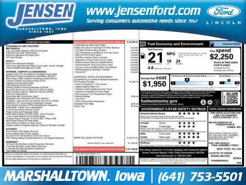 2020 Kia Telluride for sale at JENSEN FORD LINCOLN MERCURY in Marshalltown IA