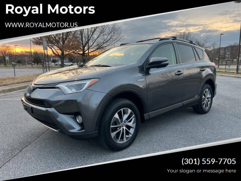 2017 Toyota RAV4 Hybrid for sale at Royal Motors in Hyattsville MD