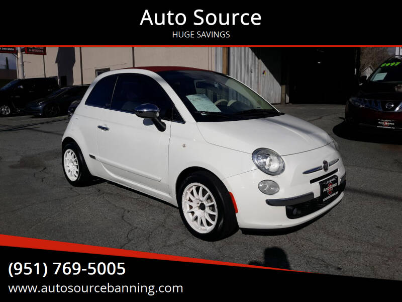 2012 FIAT 500c for sale at Auto Source II in Banning CA