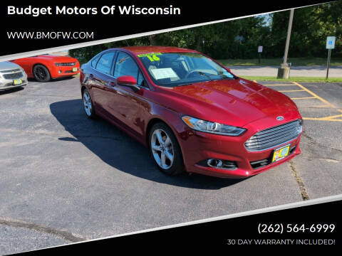 2016 Ford Fusion for sale at Budget Motors of Wisconsin in Racine WI