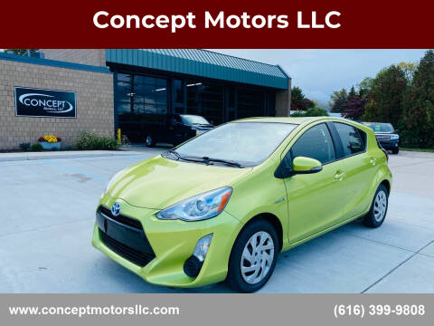 2015 Toyota Prius c for sale at Concept Motors LLC in Holland MI