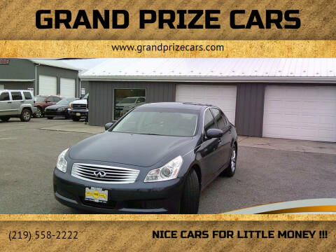 2007 Infiniti G35 for sale at Grand Prize Cars in Cedar Lake IN