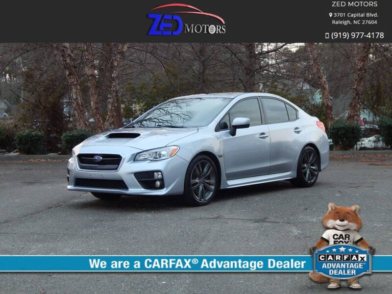 2017 Subaru WRX for sale at Zed Motors in Raleigh NC