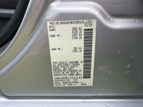 2019 Nissan Altima 2.5 S