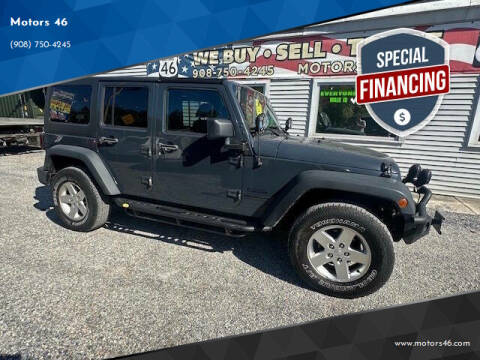 2016 Jeep Wrangler Unlimited for sale at Motors 46 in Belvidere NJ