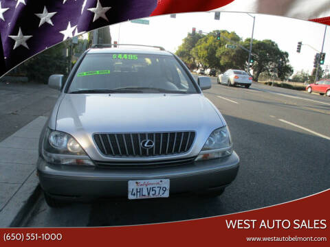 2000 Lexus RX 300 for sale at West Auto Sales in Belmont CA