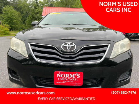 2010 Toyota Camry for sale at NORM'S USED CARS INC in Wiscasset ME