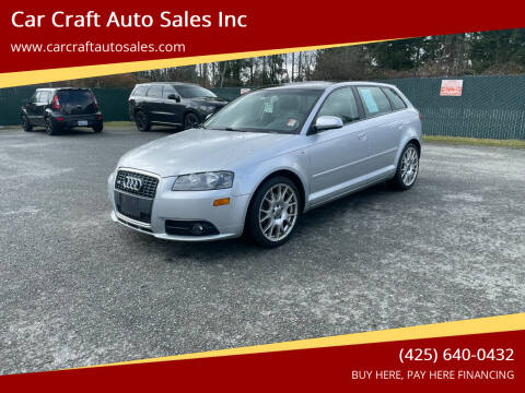 2007 Audi A3 for sale at Car Craft Auto Sales Inc in Lynnwood WA