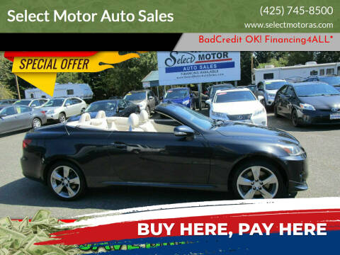 2010 Lexus IS 350C for sale at Select Motor Auto Sales in Lynnwood WA