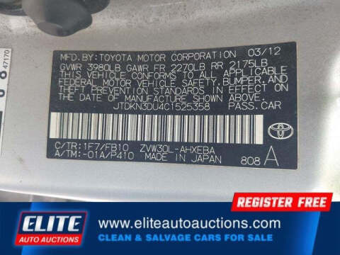 2012 Toyota Prius Two