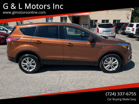 2017 Ford Escape for sale at G & L Motors Inc in New Kensington PA
