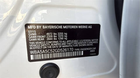 2016 BMW 5 Series 528i