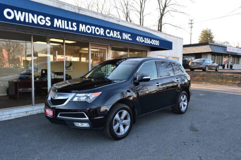 2012 Acura MDX for sale at Owings Mills Motor Cars in Owings Mills MD