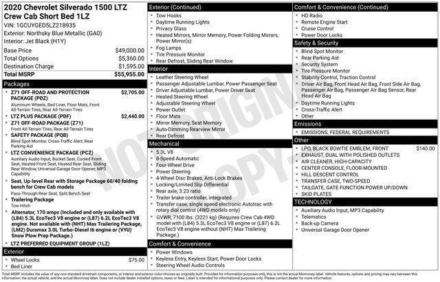 2020 Chevrolet Silverado 1500