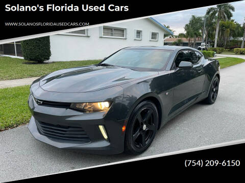 2016 Chevrolet Camaro for sale at SOLANOS & SANCHEZ AUTO SALES C in Hollywood FL