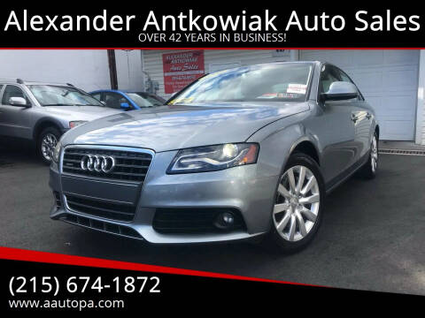 2009 Audi A4 for sale at Alexander Antkowiak Auto Sales Inc. in Hatboro PA