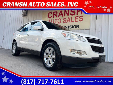 2012 Chevrolet Traverse for sale at CRANSH AUTO SALES, INC in Arlington TX