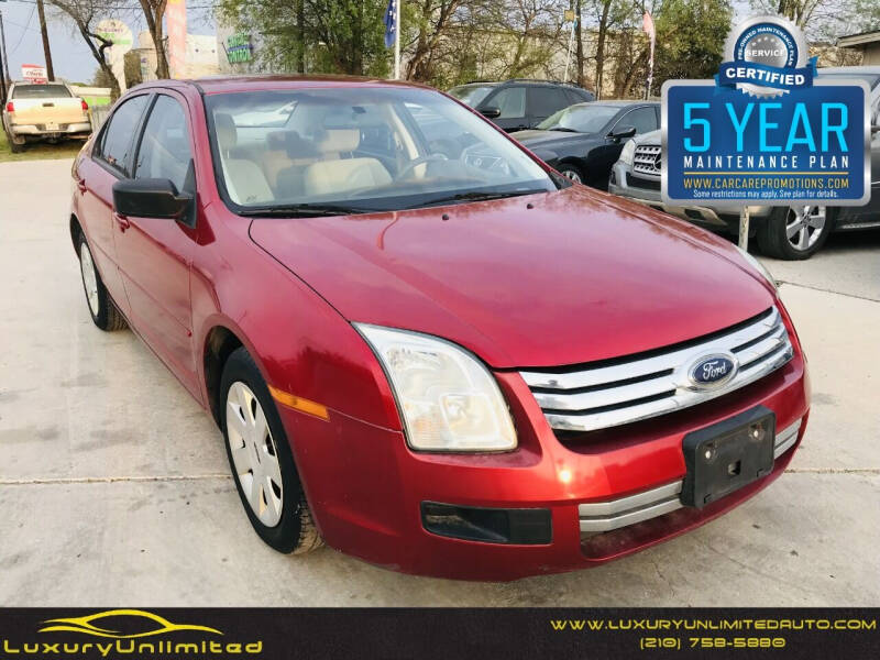 2008 Ford Fusion for sale at LUXURY UNLIMITED AUTO SALES in San Antonio TX
