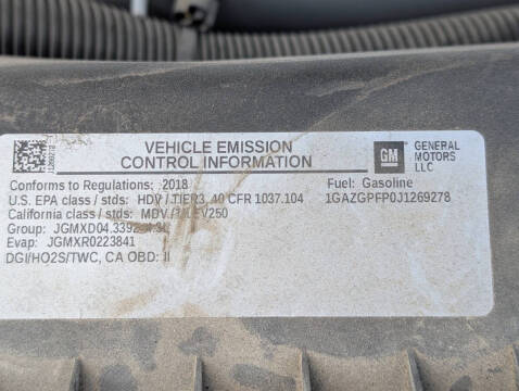 2018 Chevrolet Express LT 3500