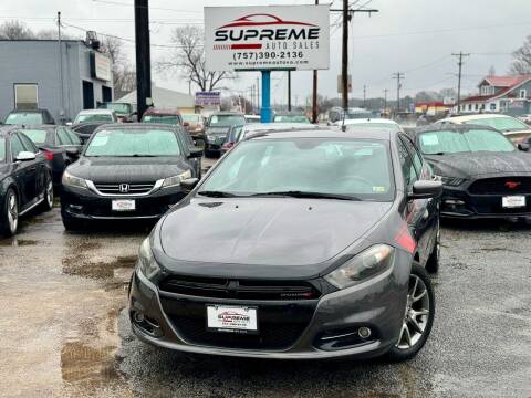 2015 Dodge Dart for sale at Supreme Auto Sales in Chesapeake VA