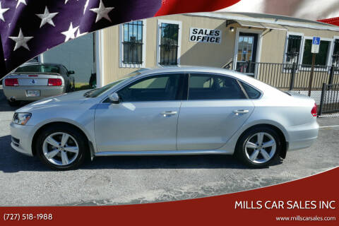 2014 Volkswagen Passat for sale at MILLS CAR SALES INC in Clearwater FL