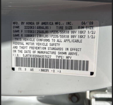 2009 Acura RDX SH-AWD