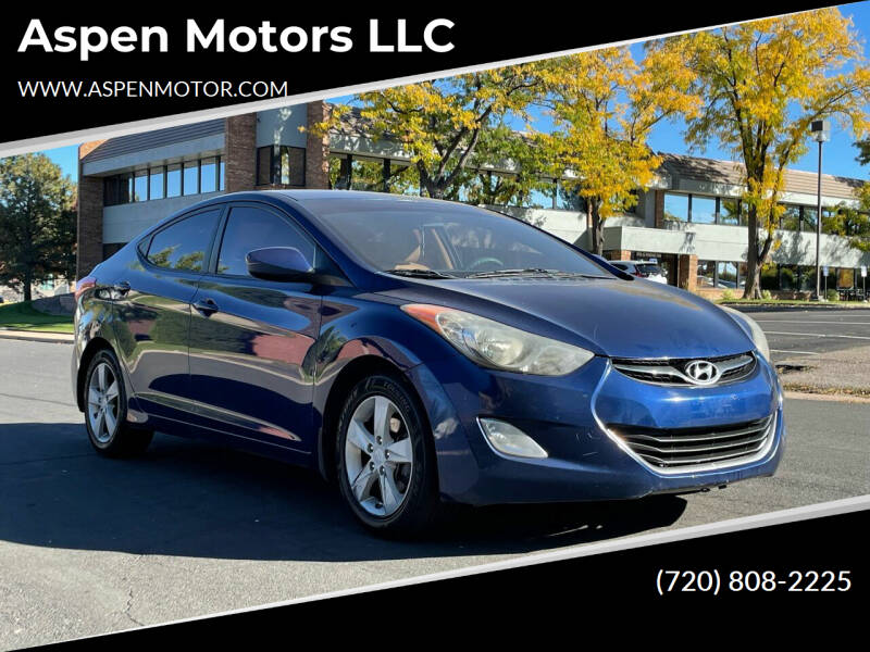 2013 Hyundai Elantra for sale at Aspen Motors LLC in Denver CO