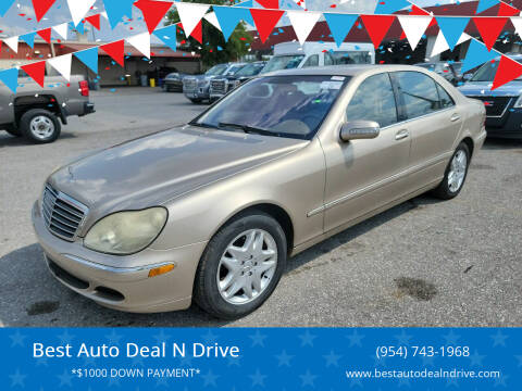 2003 Mercedes-Benz S-Class for sale at Best Auto Deal N Drive in Hollywood FL
