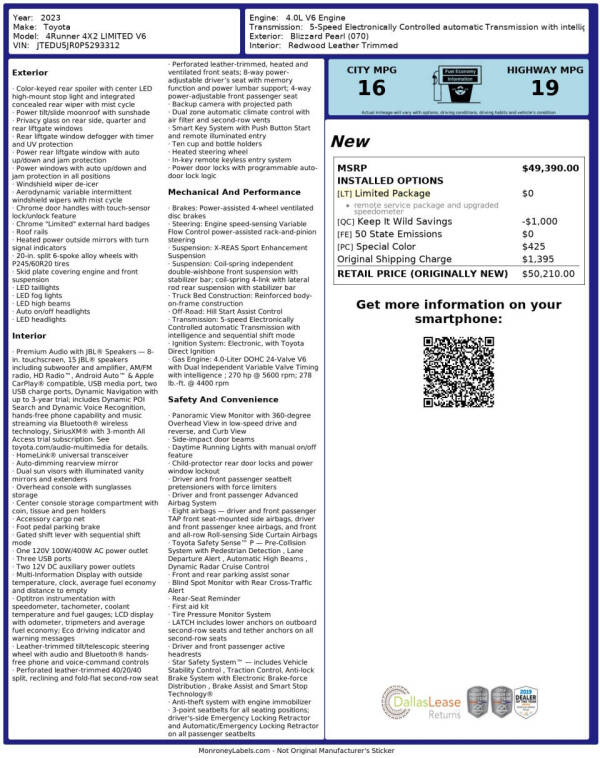 2023 Toyota 4Runner Limited