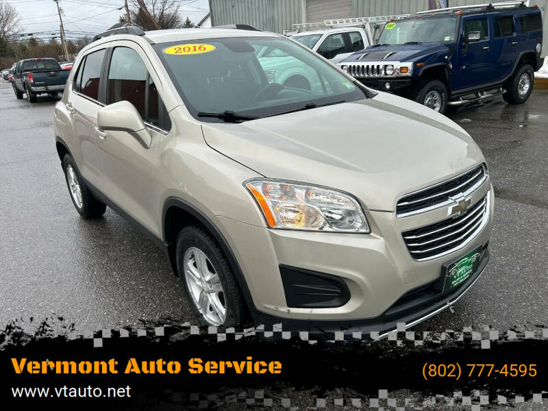 2016 Chevrolet Trax for sale at Vermont Auto Service in South Burlington VT