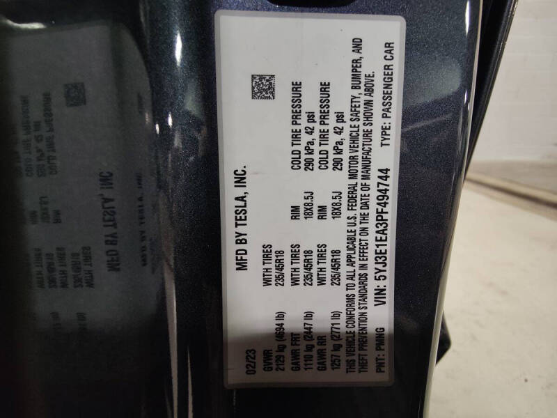 2023 Tesla Model 3