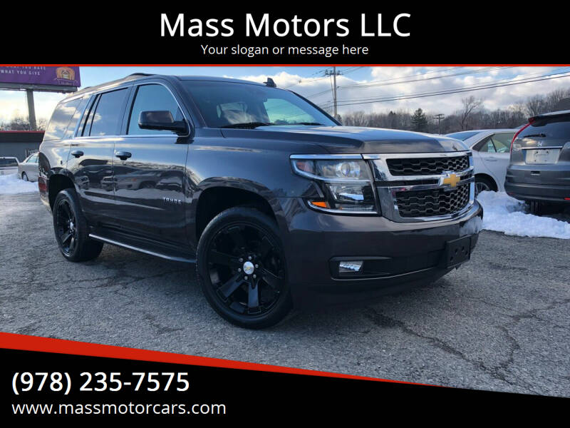 2015 Chevrolet Tahoe for sale at Mass Motors LLC in Worcester MA