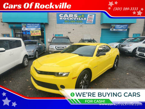 2015 Chevrolet Camaro for sale at Cars Of Rockville in Rockville MD