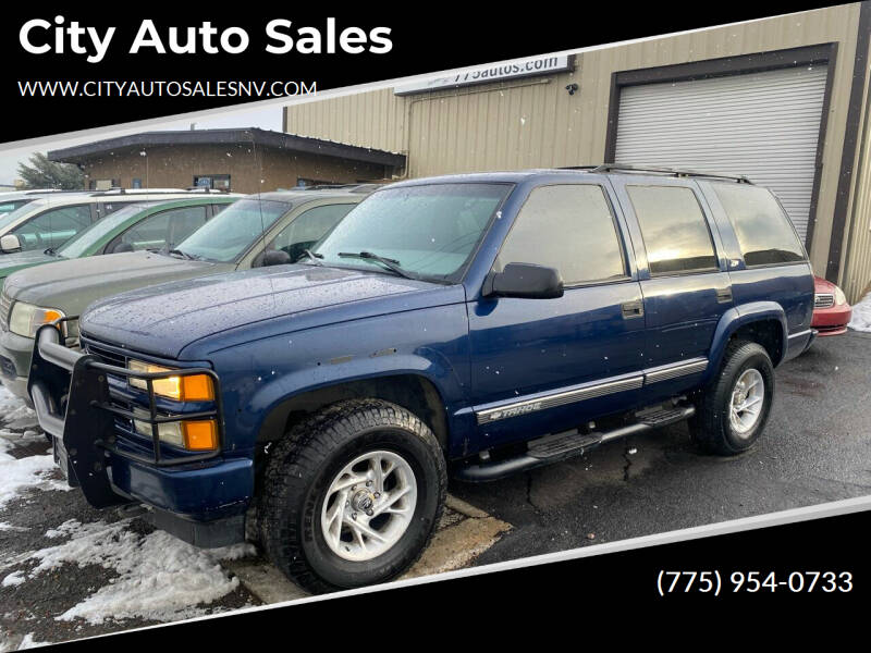 2000 Chevrolet Tahoe for sale at City Auto Sales in Sparks NV