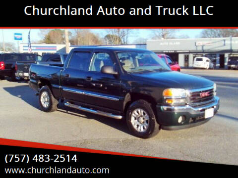 2006 GMC Sierra 1500 for sale at Churchland Auto and Truck LLC in Portsmouth VA
