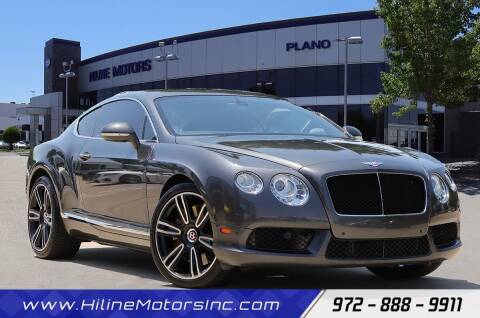 2013 Bentley Continental for sale at HILINE MOTORS in Plano TX