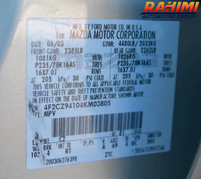 2004 Mazda Tribute LX-V6