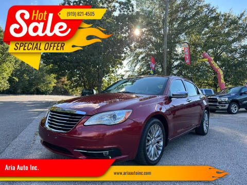 2012 Chrysler 200 for sale at Aria Auto Inc. in Raleigh NC