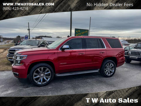 2015 Chevrolet Tahoe for sale at T W Auto Sales in Science Hill KY