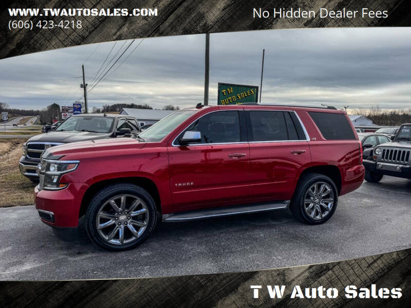 2015 Chevrolet Tahoe for sale at T W Auto Sales in Science Hill KY