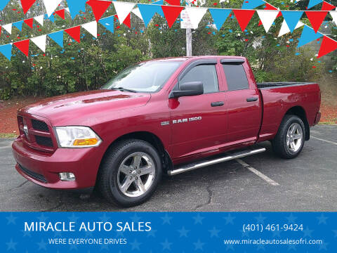 2012 RAM Ram Pickup 1500 for sale at MIRACLE AUTO SALES in Cranston RI