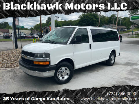 2012 Chevrolet Express Passenger for sale at Blackhawk Motors LLC in Beaver Falls PA
