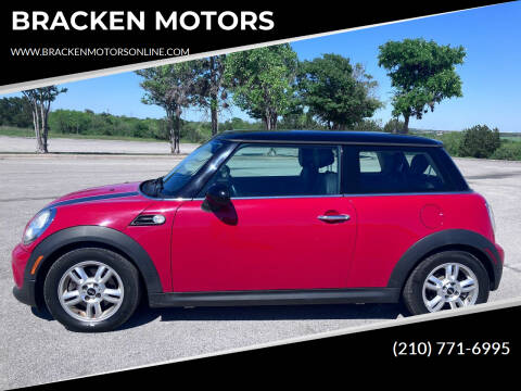 2012 MINI Cooper Hardtop for sale at BRACKEN MOTORS in San Antonio TX